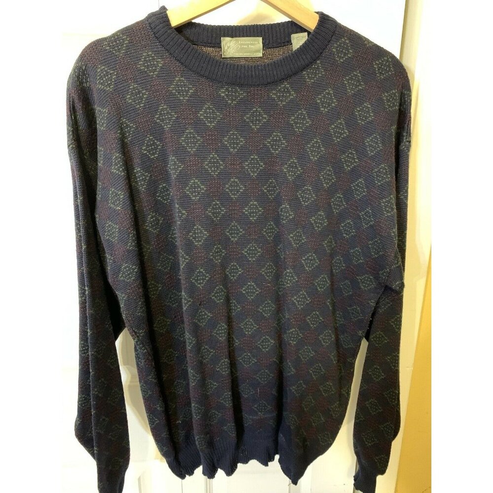 Lord & Taylor Exclusively For‎ You Italian Merino Wool Button-Up Men’s Sweater M